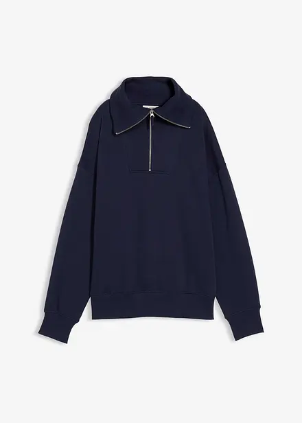 Sweat col camionneur en coton mélangé