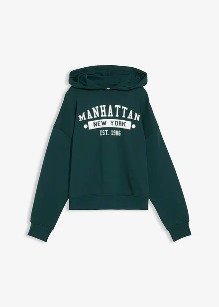 Sweat oversize &agrave; capuche 100% coton