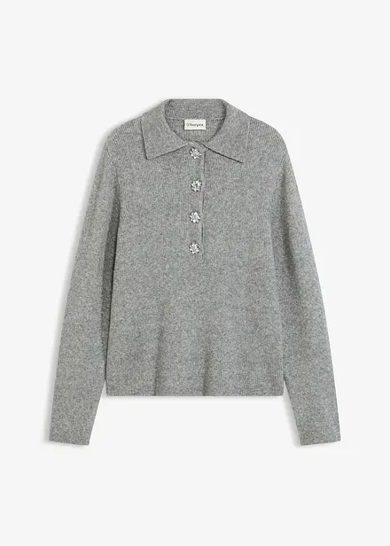 Pull polo avec laine