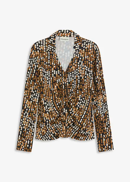 Blouse en jersey de viscose mélangée