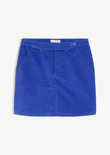 Jupe courte en velours côtelé