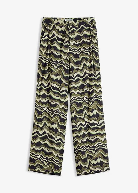 Pantalon palazzo en léger crêpe de viscose