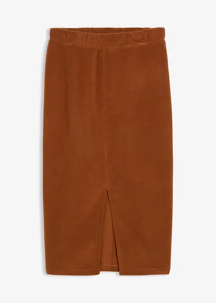 Jupe midi en polaire