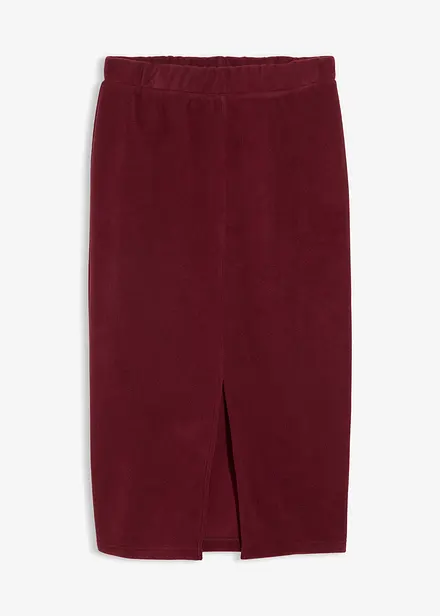 Jupe midi en polaire