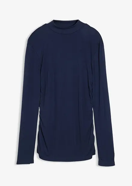 T-shirt côtelé à fronces