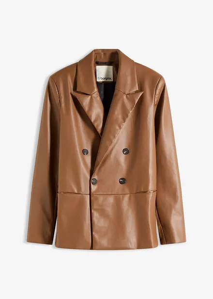 Blazer oversize enduit