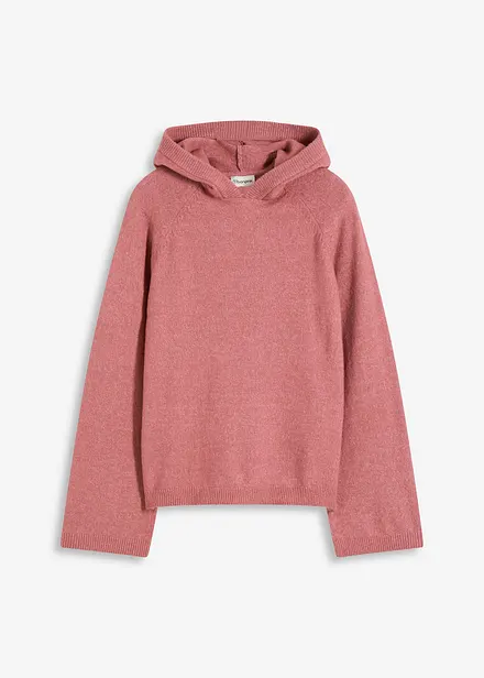 Pull en maille à capuche