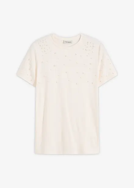 T-shirt avec perles