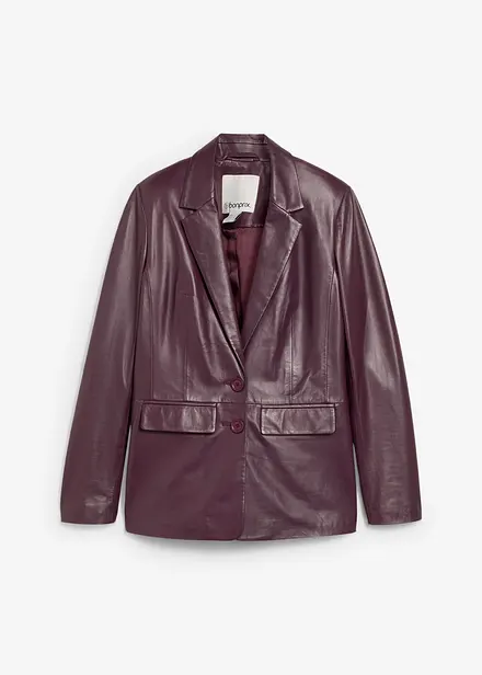 Blazer en cuir d’agneau nappa