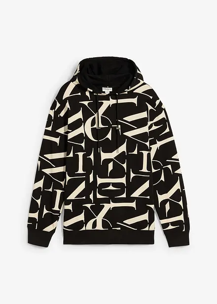 Sweat à capuche en coton, coupe loose