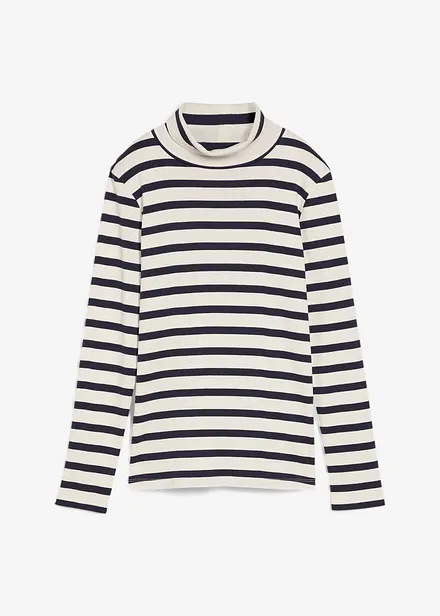 T-shirt col roulé 100% coton