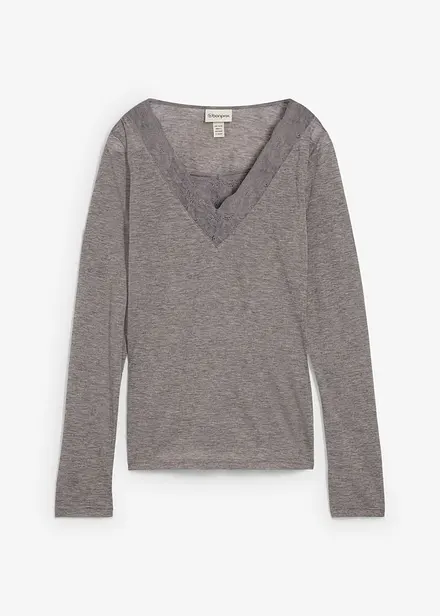 T-shirt en laine mélangée