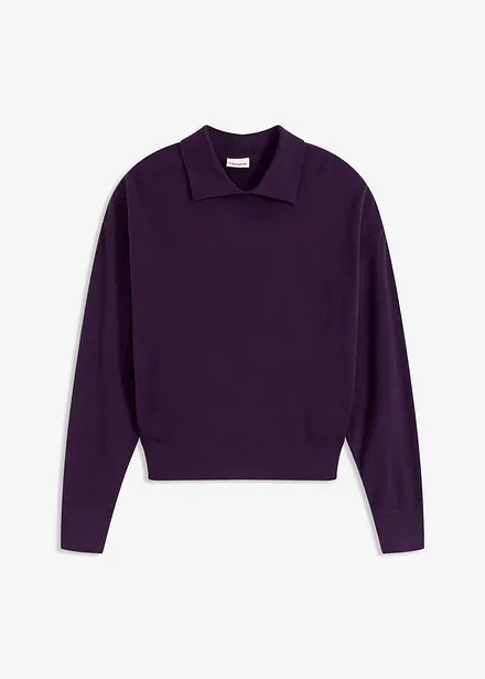 Pull en fine maille de viscose mélangée