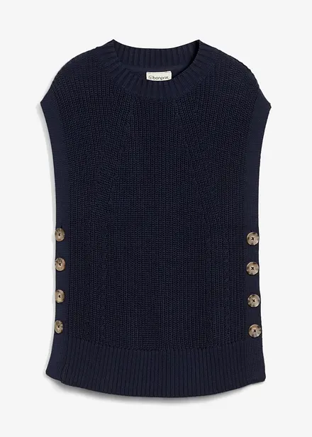 Pull sans manches en maille