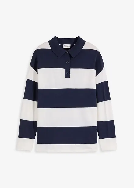 Pull oversize à col polo