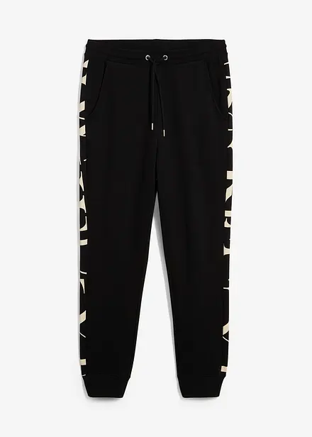 Pantalon de jogging avec empiècement, 100% coton