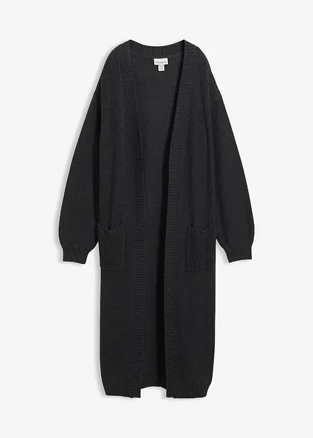 Gilet long en maille à épaules descendues