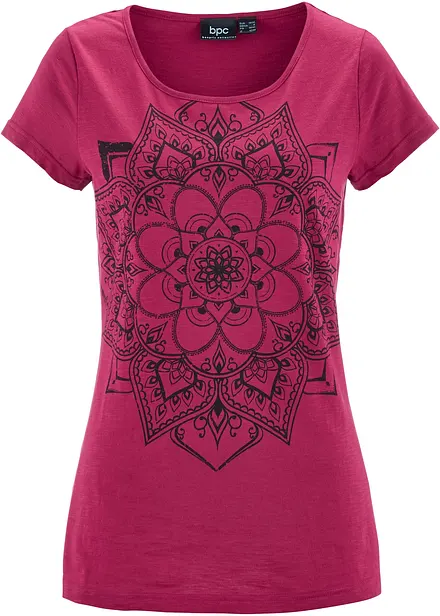 T-shirt fil flammé manches courtes