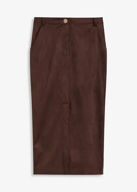 Jupe crayon en suédine