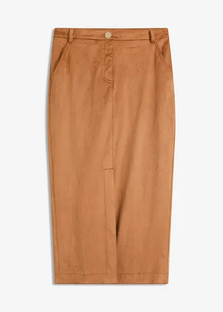 Jupe crayon en suédine