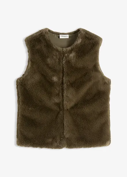 Gilet sans manches en peluche