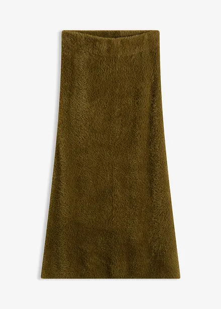 Jupe en maille poilue toute douce