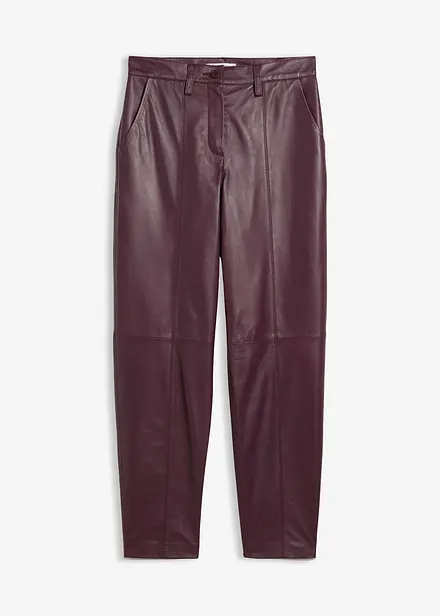 Pantalon en cuir d’agneau nappa