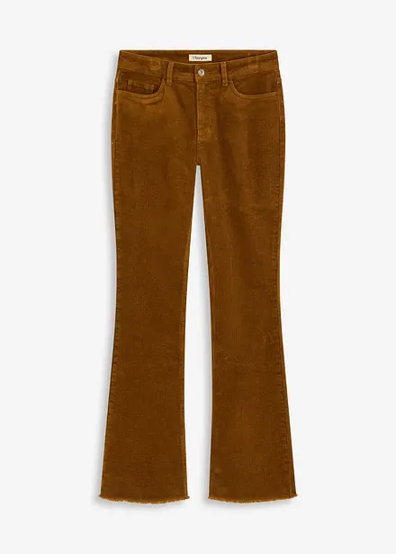 Pantalon évasé en velours côtelé