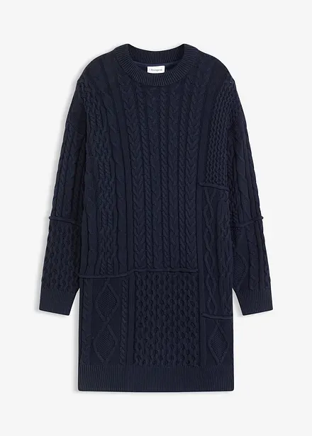 Robe en maille torsadée