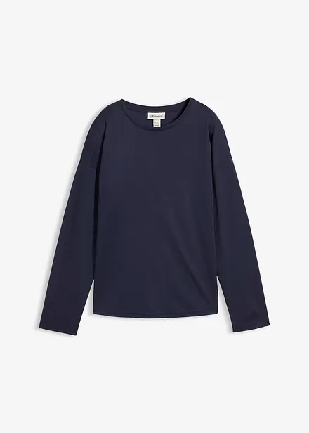 T-shirt manches longues contenant de la soie