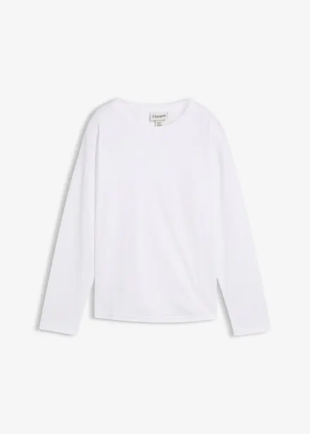 T-shirt manches longues contenant de la soie