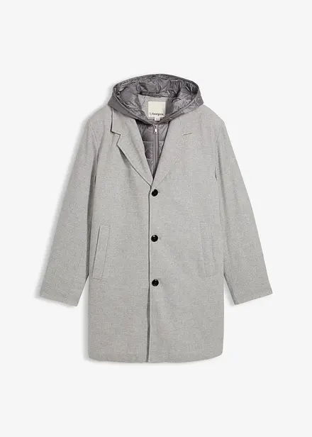 Manteau blazer 2en1 à capuche amovible