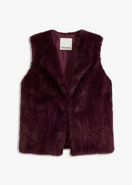 Gilet sans manches doux et moelleux
