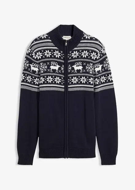 Gilet norvégien en maille douce 100% coton