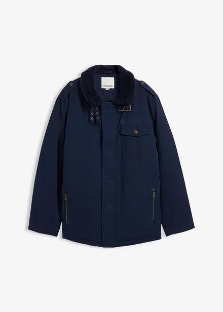 Parka d’hiver 100% coton avec doublure sherpa