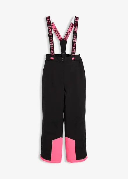 Pantalon de ski imperméable avec bretelles amovibles