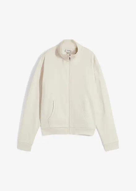 Sweat zippé 100% coton
