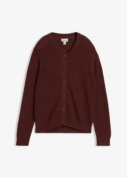 Gilet en fine maille à col rond