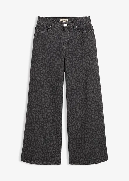 Jean large taille mi-haute