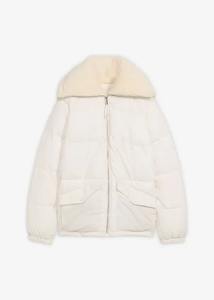 Doudoune avec col à doublure peluche