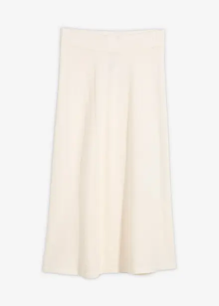 Jupe midi en maille douce