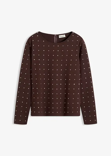 T-shirt manches longues à strass