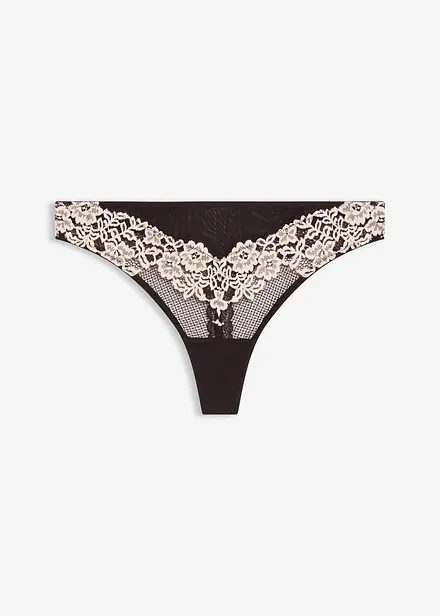 String à dentelle bicolore