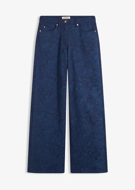 Pantalon large en coton extensible