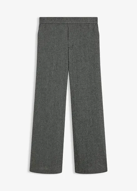 Pantalon bootcut, aspect tweed