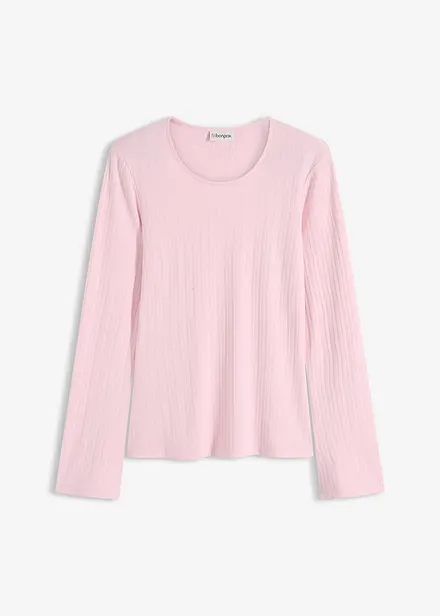 T-shirt manches longues c&ocirc;tel&eacute;