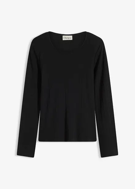 T-shirt manches longues c&ocirc;tel&eacute;