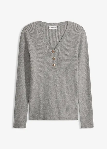 Pull c&ocirc;tel&eacute; en viscose m&eacute;lang&eacute;e