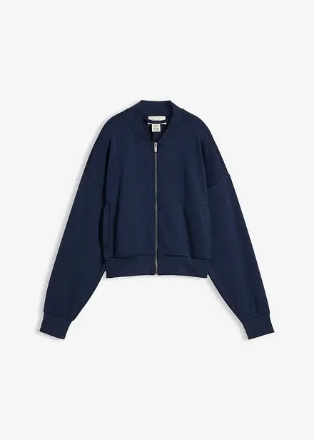 Blouson doux en sweat avec viscose