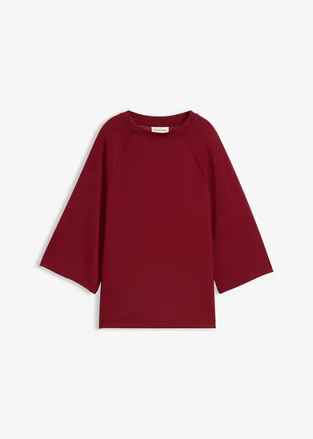 T-shirt boxy en mati&egrave;re n&eacute;opr&egrave;ne avec empi&egrave;cment &eacute;lastique